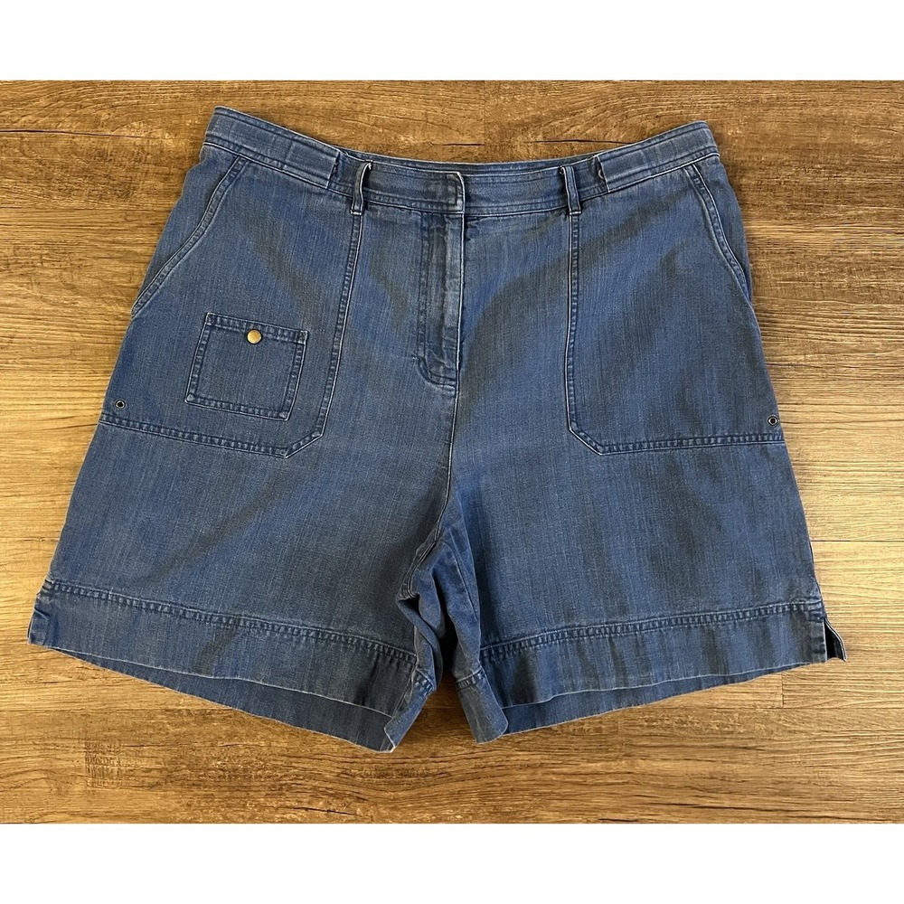 Vintage‎ Lauren Ralph Lauren Denim Shorts Womens Size 16 Blue High Rise 90s I18